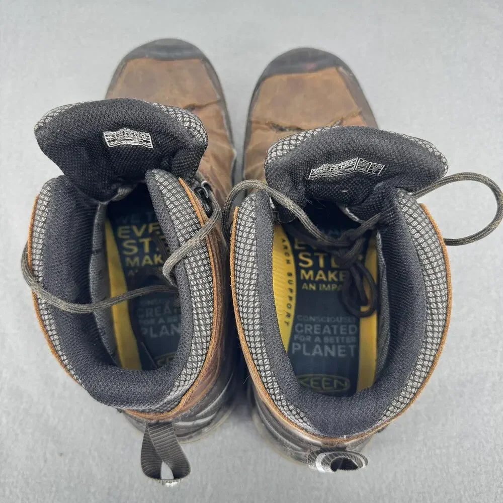 KEEN Targhee III Mid Waterproof Hiking Boots Mens 9.5 Brown 1023030